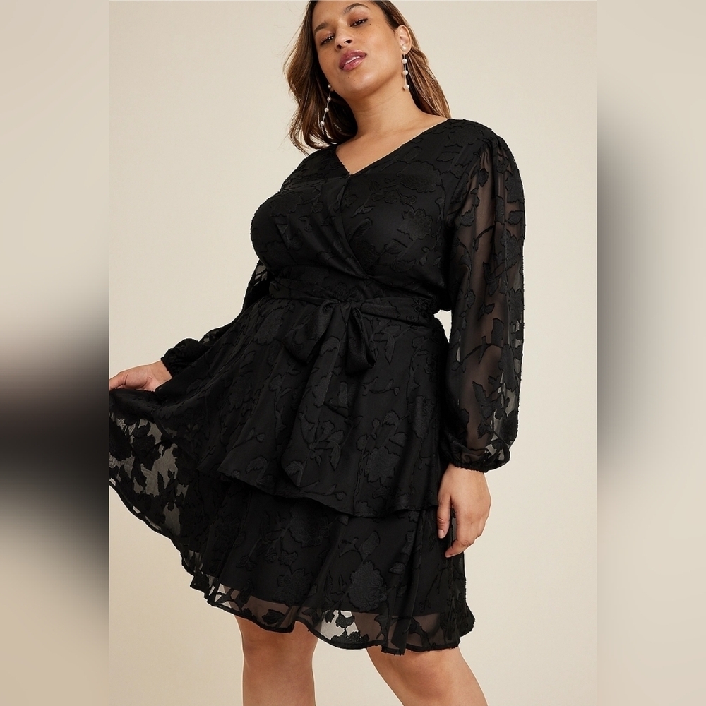 Maurices Tiered Skater Dress Large Nwt